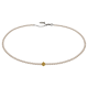Feengleich Perlencollier White Pearl mit Traube aus vergoldetem 925er Sterlingsilber