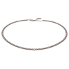 Feengleich Perlencollier Light Grey mit Herz aus 925er...