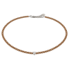 Feengleich Perlencollier Bronze mit Herz aus 925er...