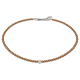 Feengleich Perlencollier Bronze mit Herz aus 925er Sterlingsilber