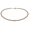 Feengleich Perlencollier Bronze mit Traube aus 925er...