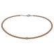 Feengleich Perlencollier Bronze mit Traube aus 925er Sterlingsilber