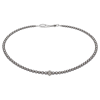 Feengleich Perlencollier Light Grey mitTraubel aus 925er...