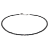 Feengleich Perlencollier Black Pearl mit Traube aus 925er...