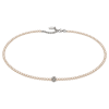 Feengleich Perlencollier White Pearl mit Traube aus 925er...