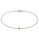 Feengleich Perlencollier White Pearl mit Traube aus 925er Sterlingsilber