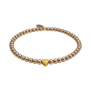 Feengleich Perlenarmband Bronze mit Herz und Kugel aus...